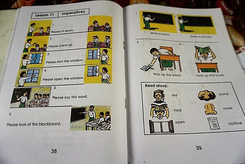 ミャンマーの英語の教科書
