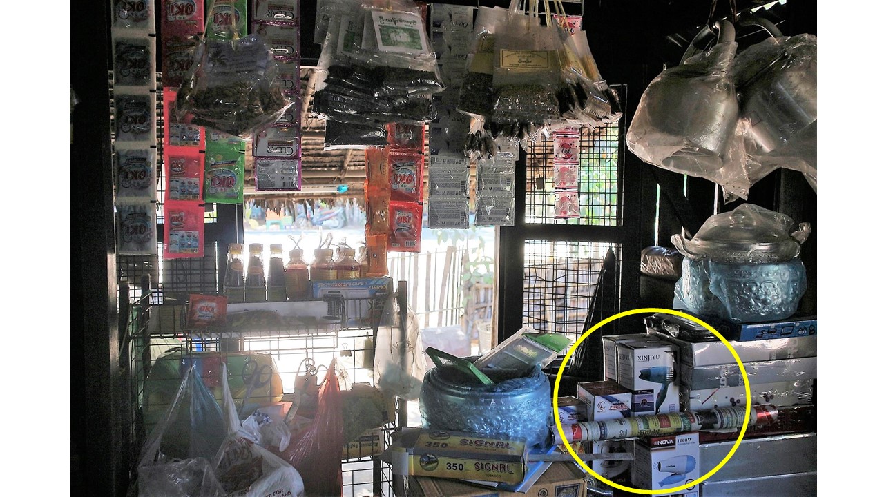 ミャンマーの雑貨屋